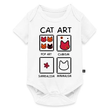 2541614 130217217 art du chat - Body à manches courtes Premium Bébé - blanc - Devant