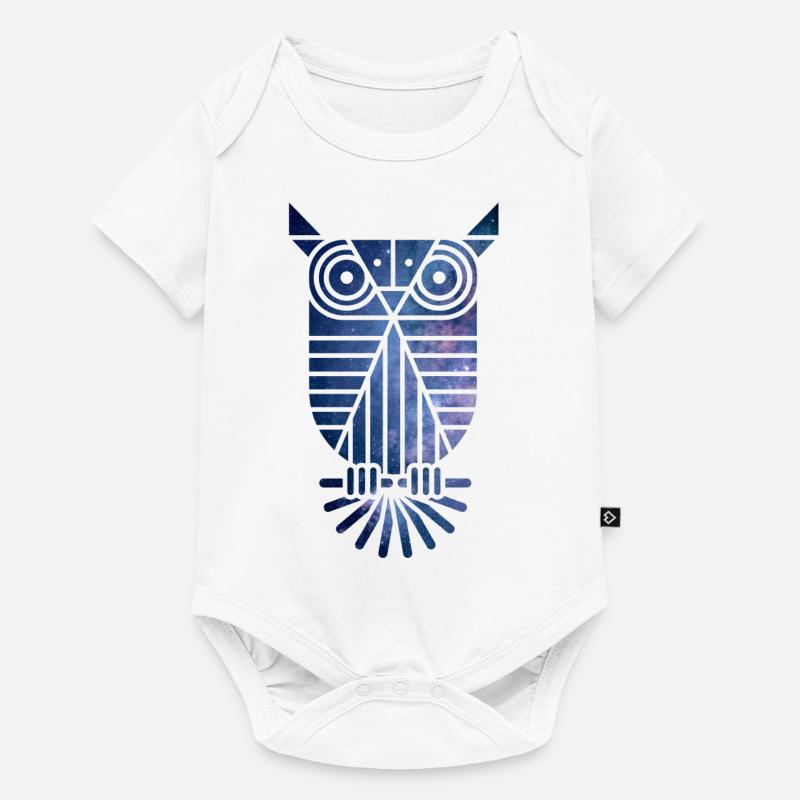 Hibou - Body à manches courtes Premium Bébé - blanc
