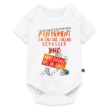 1m60 - Body à manches courtes Premium Bébé - blanc - Devant
