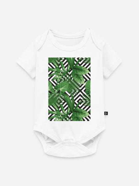 Tropical Geometry - Baby Premium Kurzarmbody - Weiß