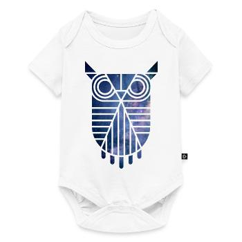 Eule - Baby Premium Kurzarmbody - Weiß - Vorne