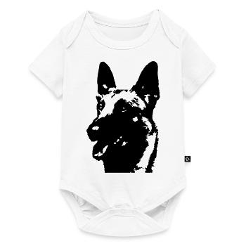 Malinois - Baby Premium Kurzarmbody - Weiß - Vorne