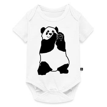 panda - Body à manches courtes Premium Bébé - blanc - Devant