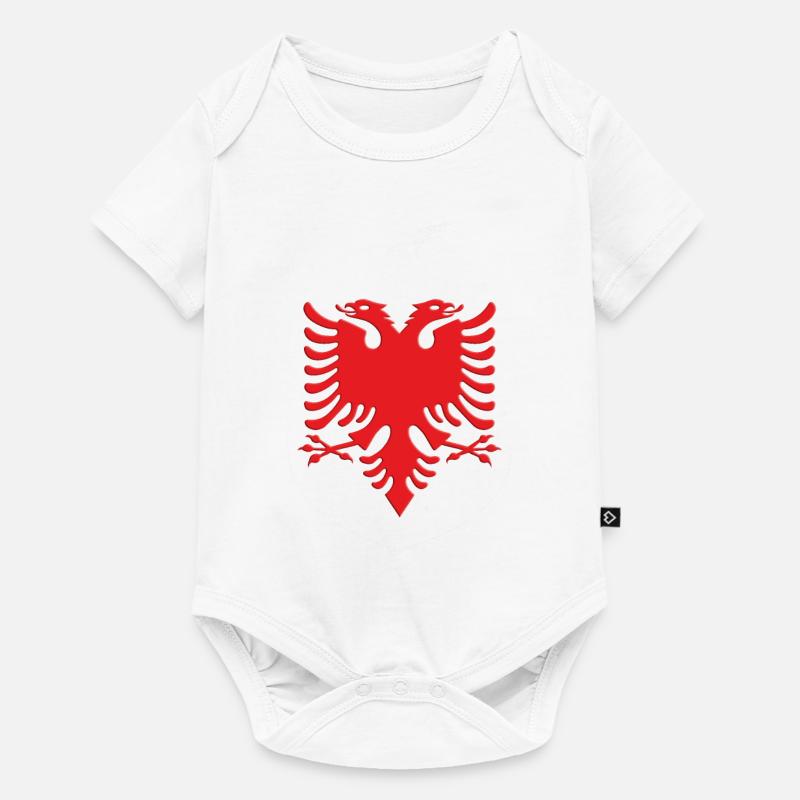 Albanie - Body à manches courtes Premium Bébé - blanc