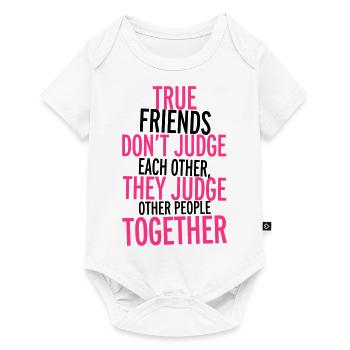 True Friends - Body à manches courtes Premium Bébé - blanc - Devant