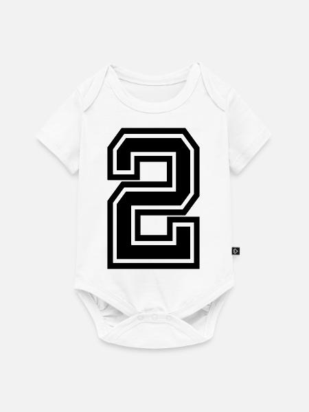 2 - Baby Premium Kurzarmbody - Weiß
