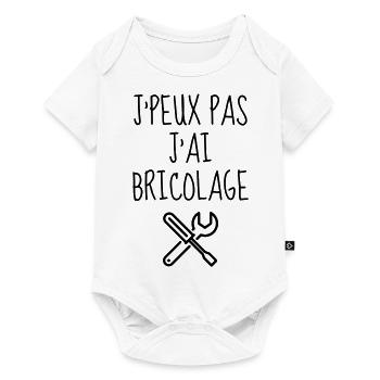 Outil / Réparer / Bricolage / Bricoleur - Body à manches courtes Premium Bébé - blanc - Devant