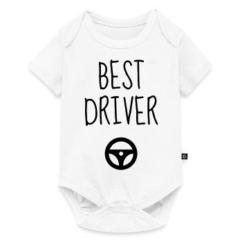 Conducteur Conduire Sport Voiture Athlète - Body à manches courtes Premium Bébé - blanc - Devant