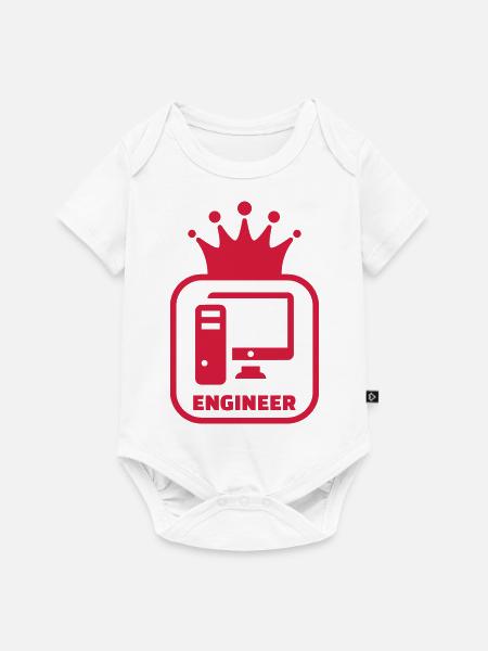 Computer / Informatiker / Aussenseiter / Ingenieur - Baby Premium Kurzarmbody - Weiß