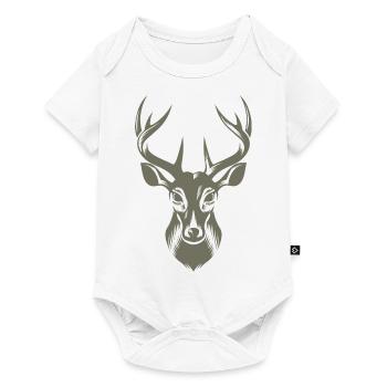 Cool Stag Illustration - Baby Premium short-sleeve bodysuit - white - Front