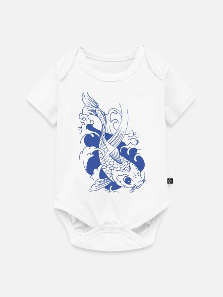 koi - Baby Premium Kurzarmbody - Weiß