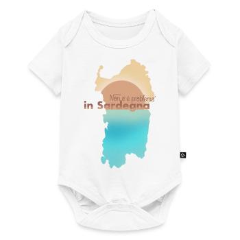 Non C’è Problema in Sardegna - Baby Premium Kurzarmbody - Weiß - Vorne