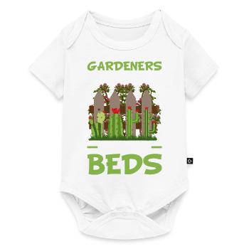 Gardeners spend all day in their beds - Baby Premium short-sleeve bodysuit - white - Front