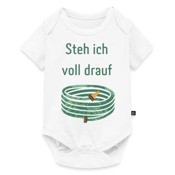 Auf dem Schlauch stehen - Baby Premium Kurzarmbody - Weiß - Vorne