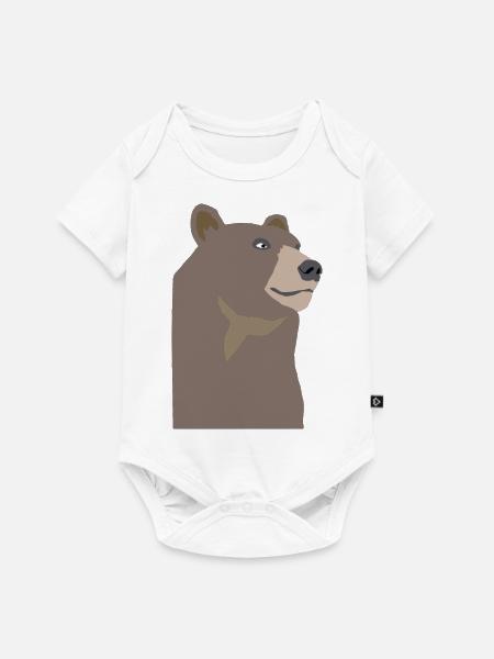 Just Bear - Baby Premium Kurzarmbody - Weiß
