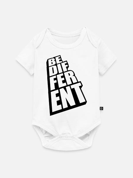 Be different Logo Design - Baby Premium Kurzarmbody - Weiß