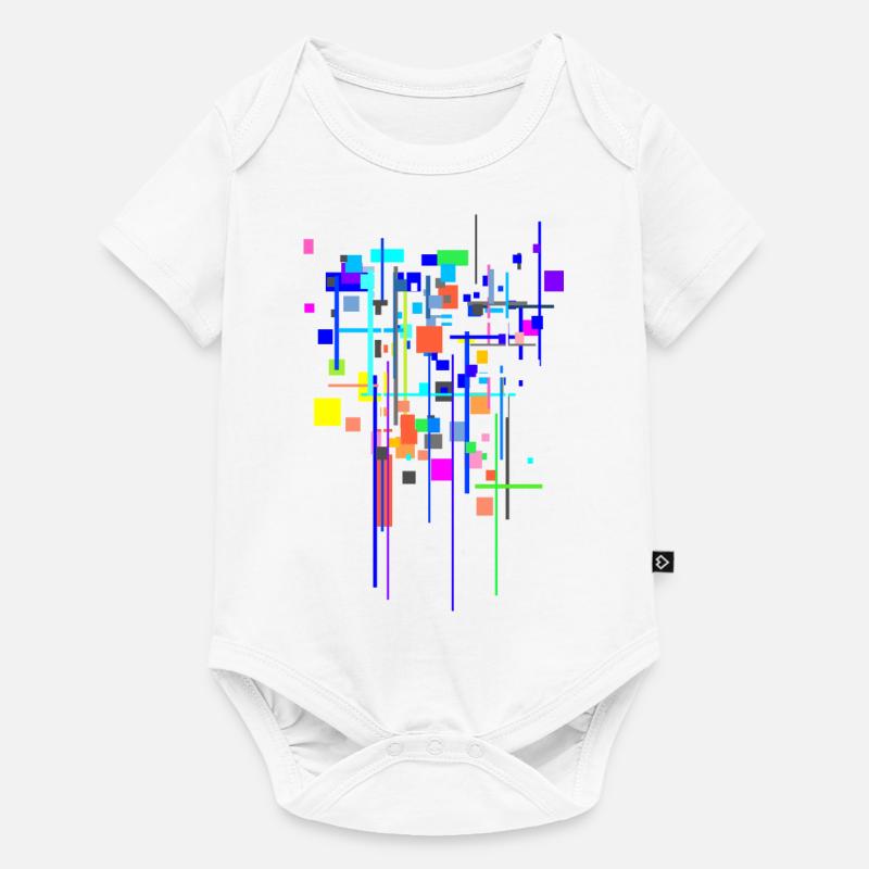 Pattern Colors - Abstract - Baby Premium short-sleeve bodysuit - white