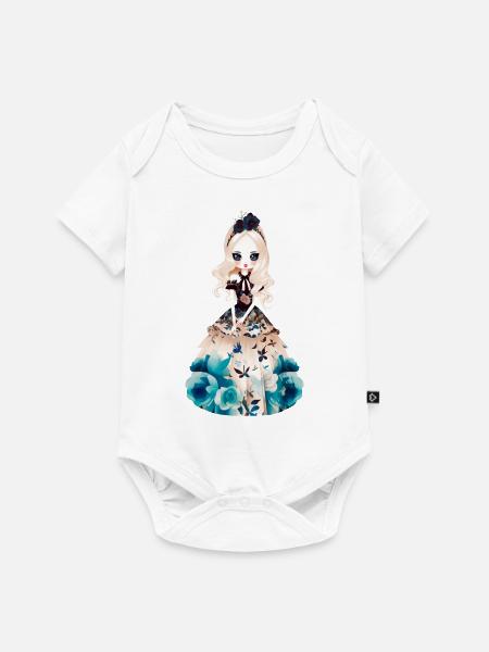 alisa 1 - Baby Premium Kurzarmbody - Weiß
