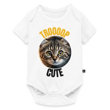 Chaton Trop Cute ! - Body à manches courtes Premium Bébé - blanc - Devant