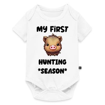 MY FIRST HUNTING SEASON - Baby Premium short-sleeve bodysuit - white - Front