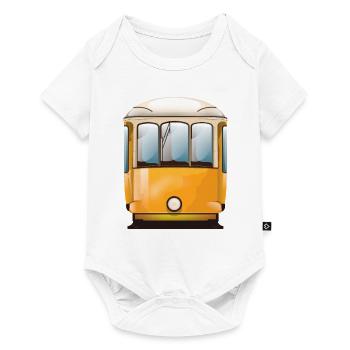 Yellow Tram - Baby Premium short-sleeve bodysuit - white - Front