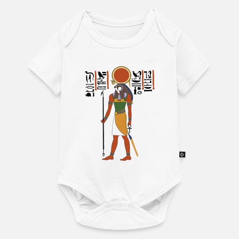 RA Dieu Soleil - Body à manches courtes Premium Bébé - blanc