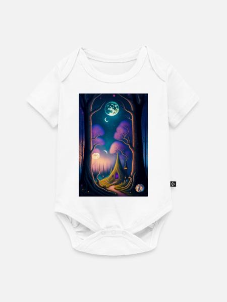 Magisches Paradis - Baby Premium Kurzarmbody - Weiß