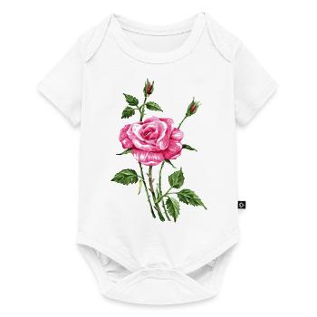 Flower - Baby Premium short-sleeve bodysuit - white - Front