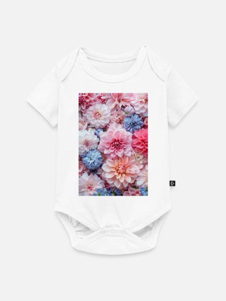 Blumenliebe | AI - Baby Premium Kurzarmbody - Weiß