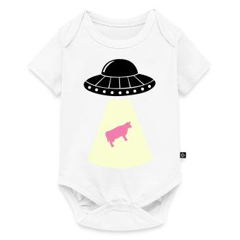 UFO Cow - Baby Premium short-sleeve bodysuit - white - Front