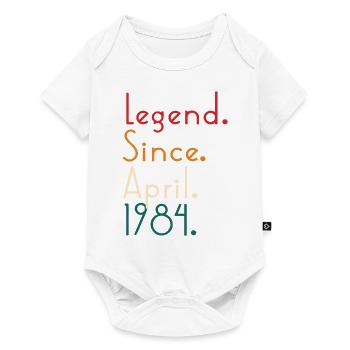 Legend Since April 1984 - Body à manches courtes Premium Bébé - blanc - Devant