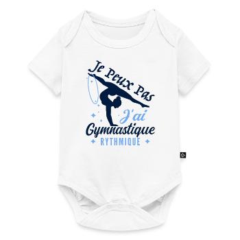 Ich kann nicht Ich habe Vintage Rhythmic Gym Frau - Baby Premium Kurzarmbody - Weiß - Vorne
