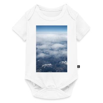 Cloud Formations and the alps near the Zugspitze - Baby Premium short-sleeve bodysuit - white - Front