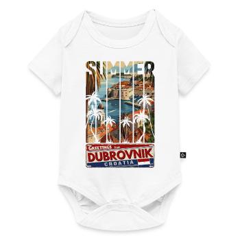 Croatie Croatie Voyage d’été Croatie Dubrovnik - Body à manches courtes Premium Bébé - blanc - Devant