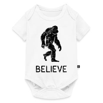 Bigfoot Believe - Yéti - Légende - Créatures mythiques - Body à manches courtes Premium Bébé - blanc - Devant