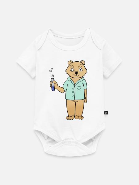 Chemie - Baby Premium Kurzarmbody - Weiß