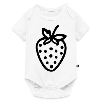 fraise - Body à manches courtes Premium Bébé - blanc - Devant