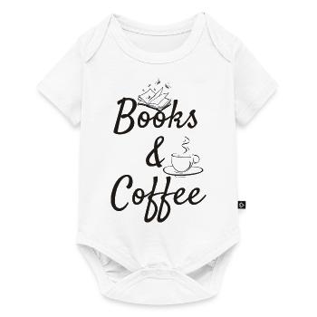 Books & coffee - Baby Premium Kurzarmbody - Weiß - Vorne