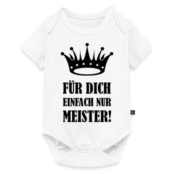 For you, simply master - Baby Premium short-sleeve bodysuit - white - Front