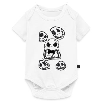 Monster, halloween, skellington,illustration - Baby Premium Kurzarmbody - Weiß - Vorne