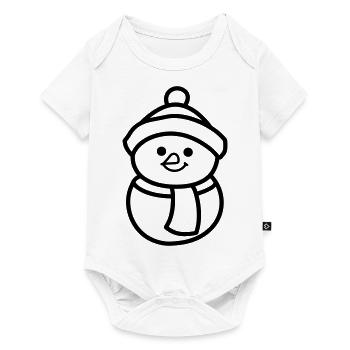 Snowman - Baby Premium short-sleeve bodysuit - white - Front