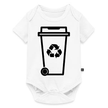 dustbin - Baby Premium short-sleeve bodysuit - white - Front