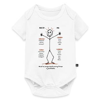 Mia ist pure Lebensfreude! - Baby Premium Kurzarmbody - Weiß - Vorne