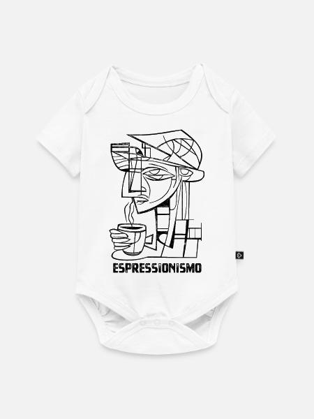 Espressionismus - Espresso - Kaffee trinken - Baby Premium Kurzarmbody - Weiß