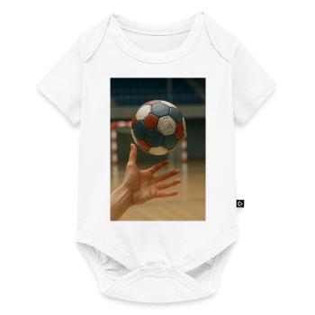 Handball - Body à manches courtes Premium Bébé - blanc - Devant