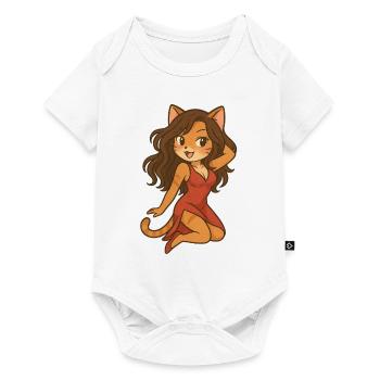 Katzenschoenheit - Baby Premium Kurzarmbody - Weiß - Vorne