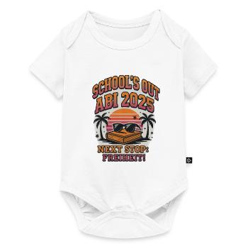 School's Out - Abi2025 - Start in die Freiheit - Baby Premium Kurzarmbody - Weiß - Vorne