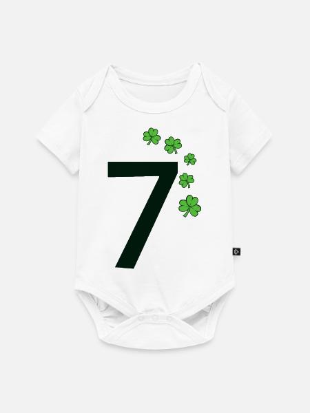 7 - Baby Premium Kurzarmbody - Weiß