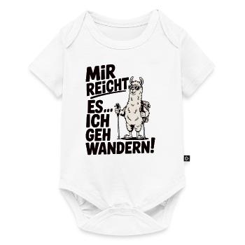 Mir reicht’s – Ich geh wandern, Lama - Baby Premium Kurzarmbody - Weiß - Vorne