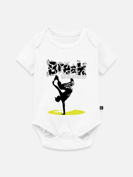 Breakdance flex - Baby Premium Kurzarmbody - Weiß